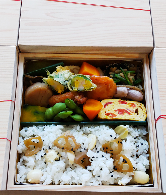 旬の素材を使った和食屋きんときの特選弁当